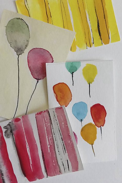 Aquarelle von Gisela Frank