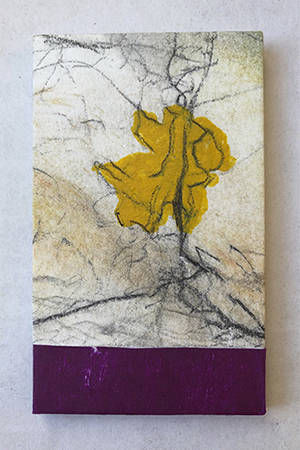 Holzschnitt/Collage von Anneliese Hirschvogl