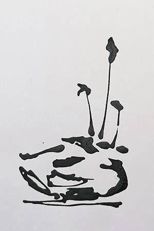 Tuschezeichnung von Jeannette Scheidle