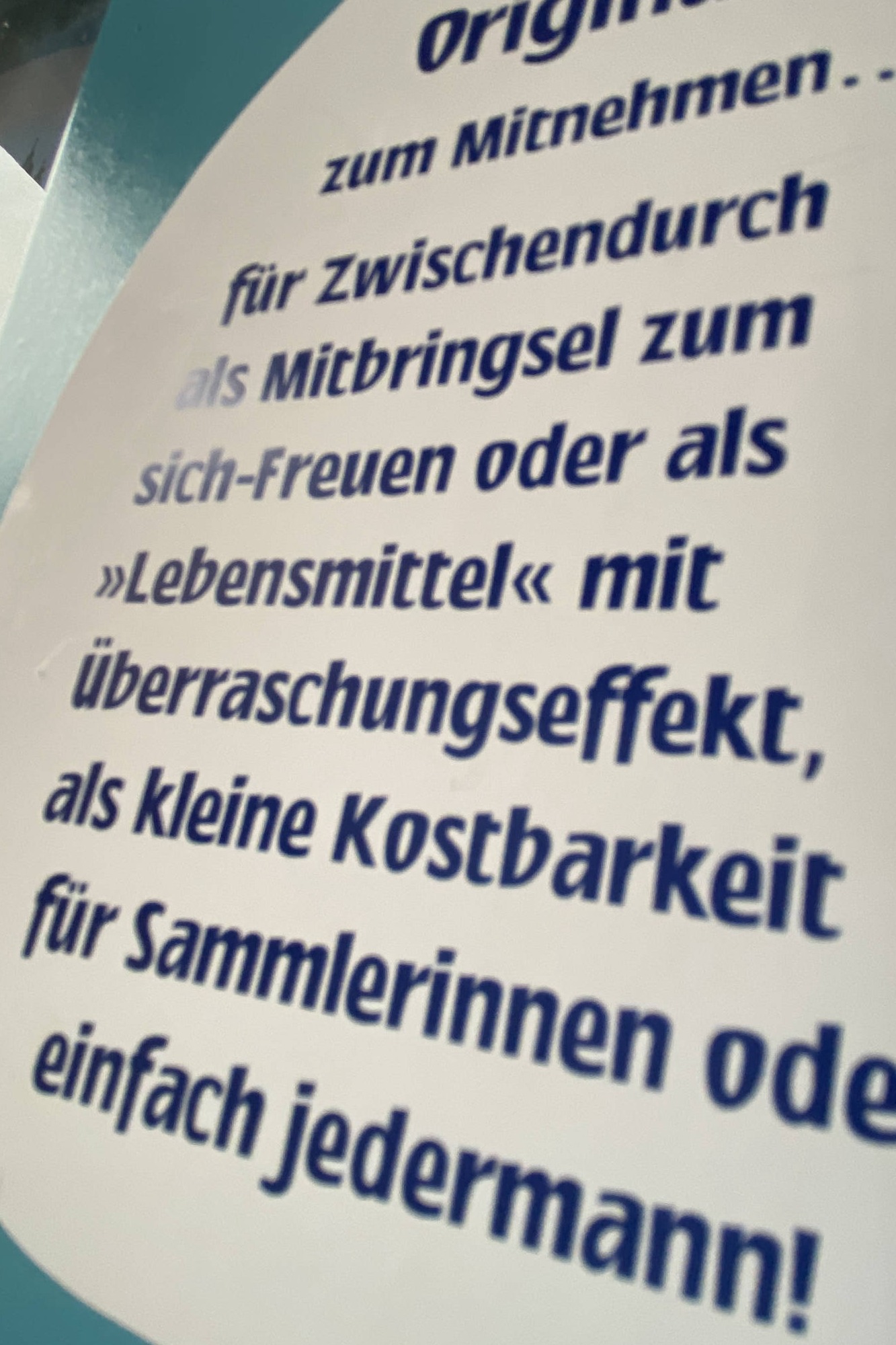 Beschriftung des Kunstautomaten