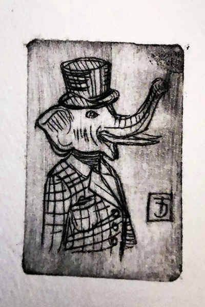 Radierung von Jo Thoma