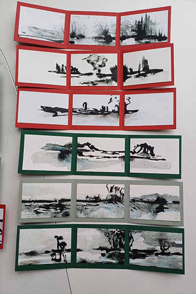 Tuschezeichnung von Jeannette Scheidle