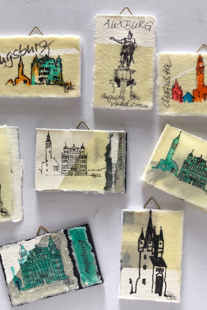 Augsburgmotive von Johanna Schreiner