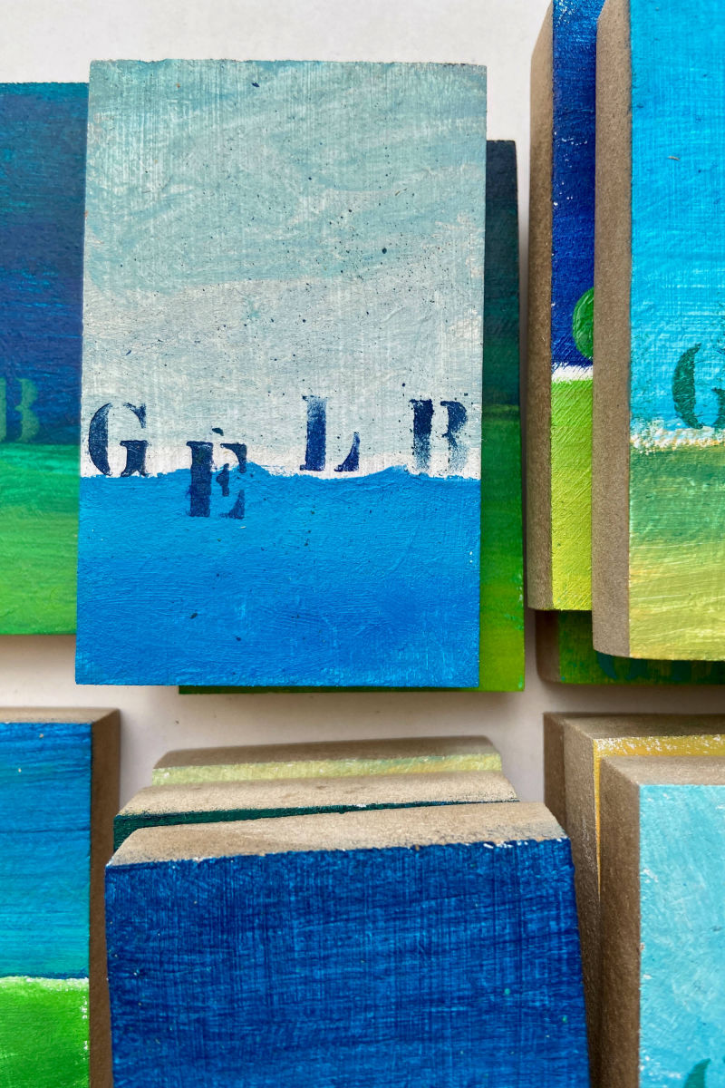 bemalte Klötzchen von Katinka Molde