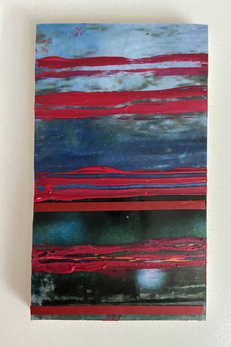 übermalte Fotografie von Katinka Molde