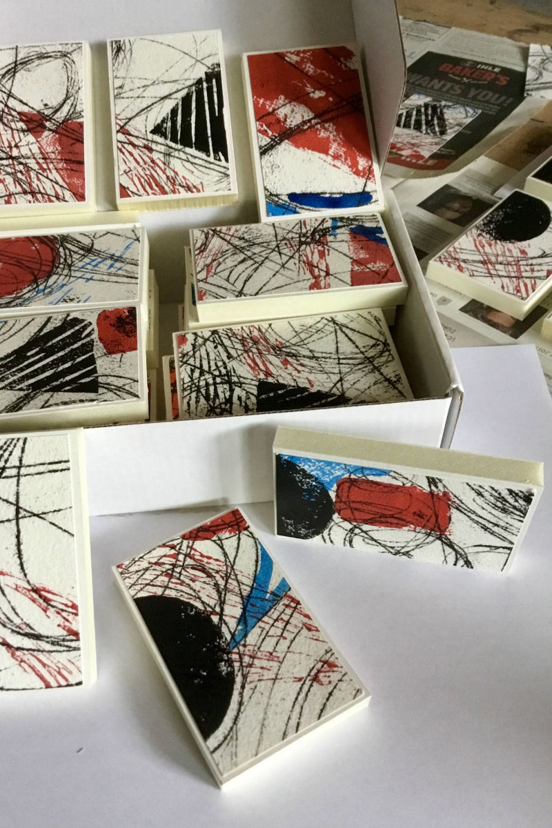 Farbige Radierungen von Liliana Mesmer