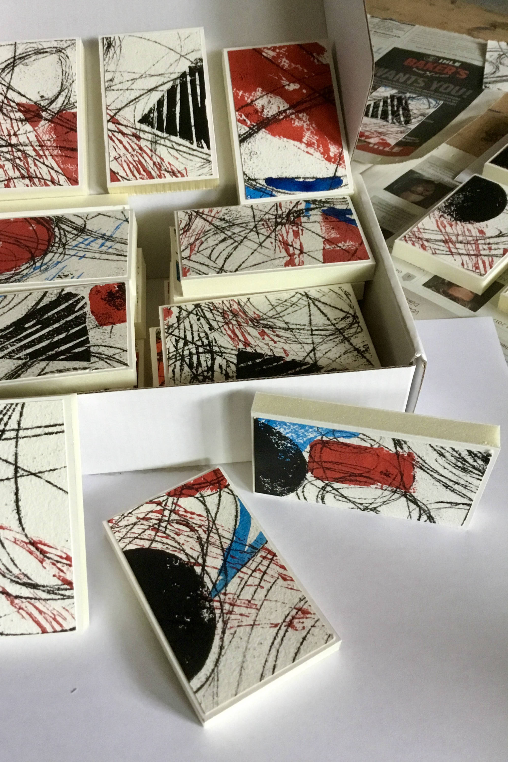 Farbige Radierungen von Liliana Mesmer