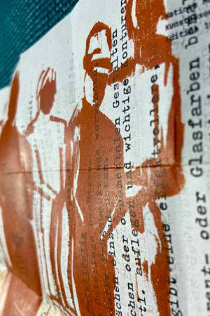 Holzschnitt (Ausschnitt) von Katinka Molde