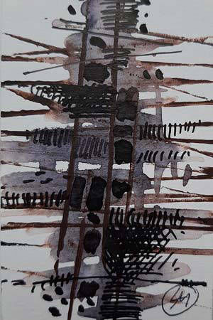 Tuschezeichnung von Liliana Messmer