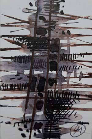 Tuschezeichnung von Liliana Messmer