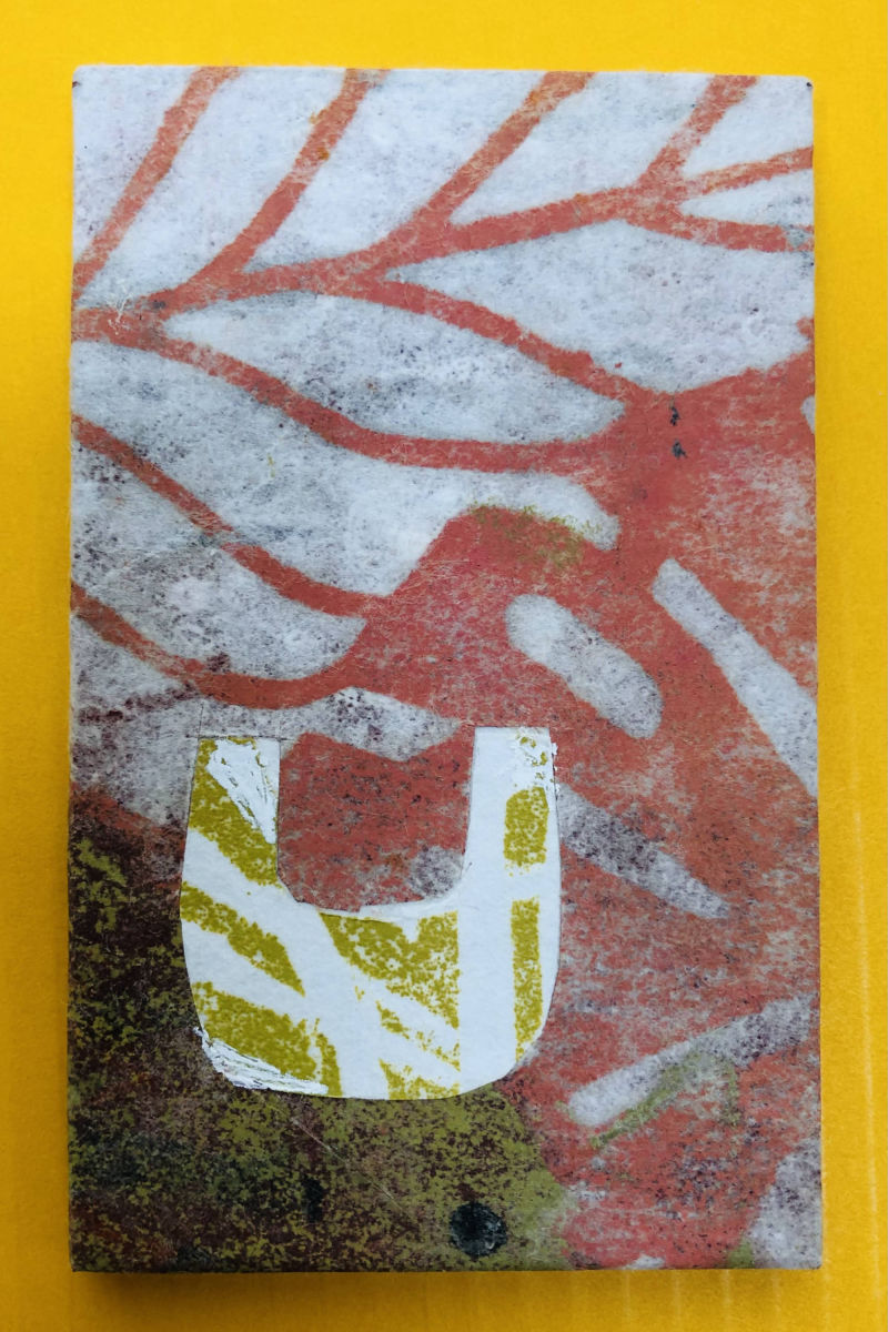 Collage u. Druck von Anneliese Hirschvogl