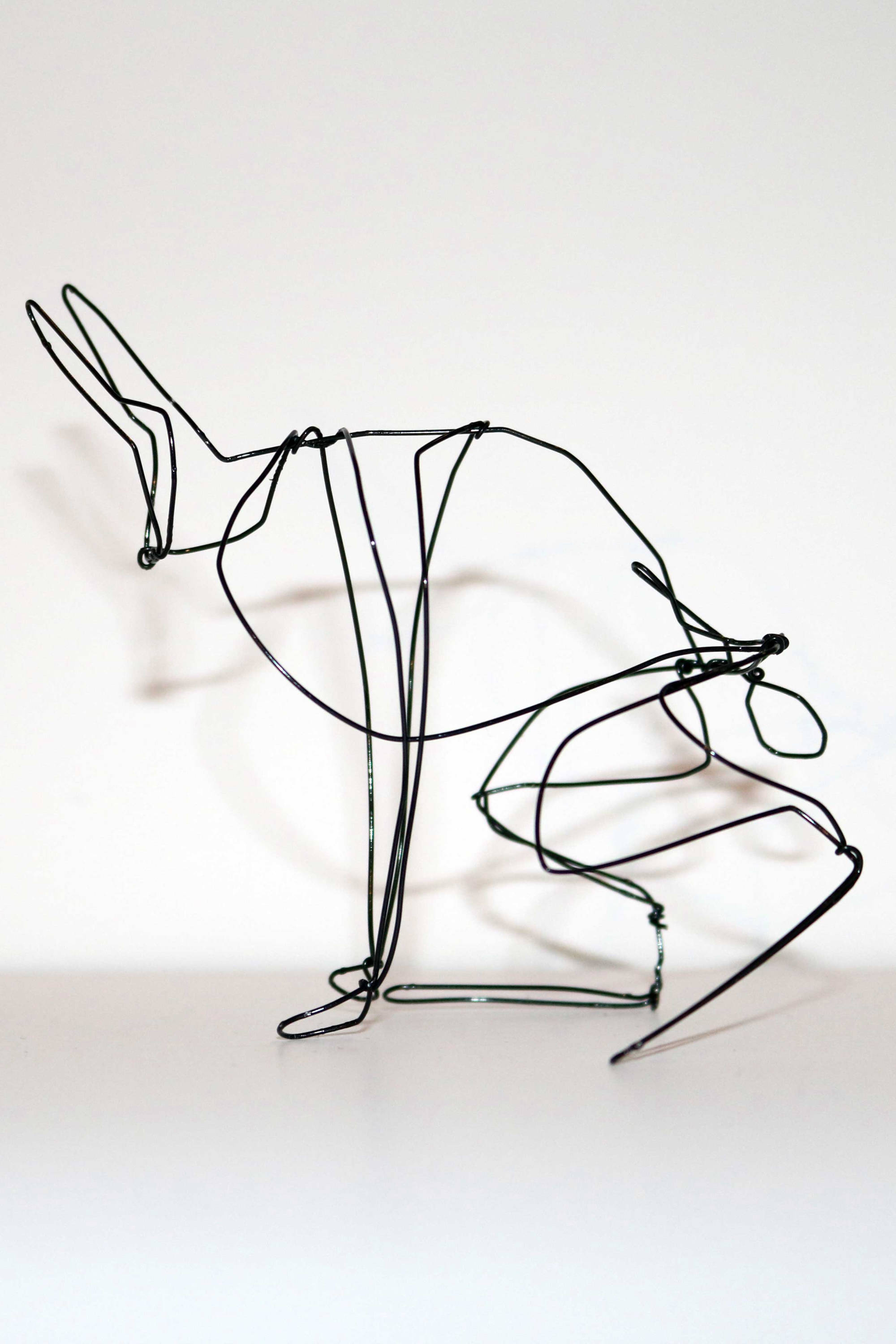 Hase aus Draht von Turid Schuszter