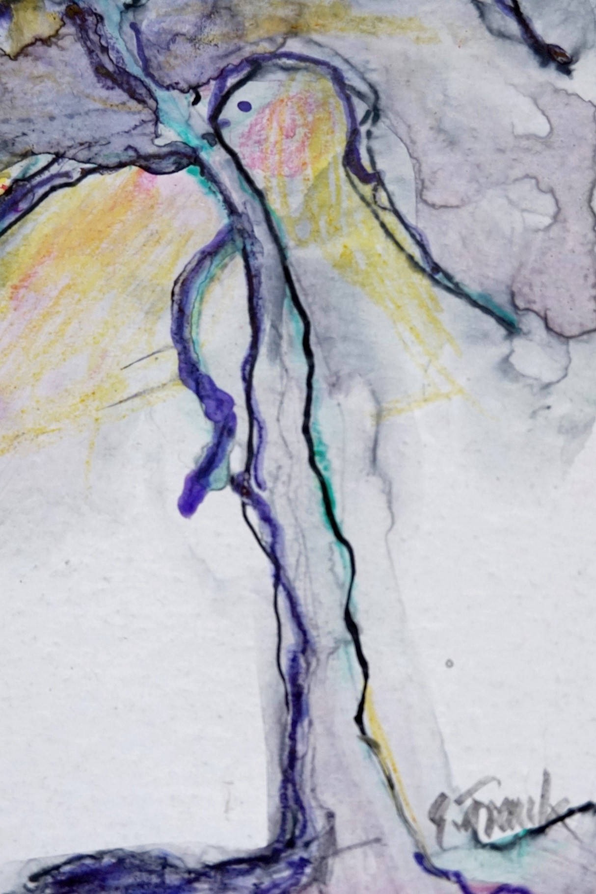 Farbige Zeichnung von Gisela Frank