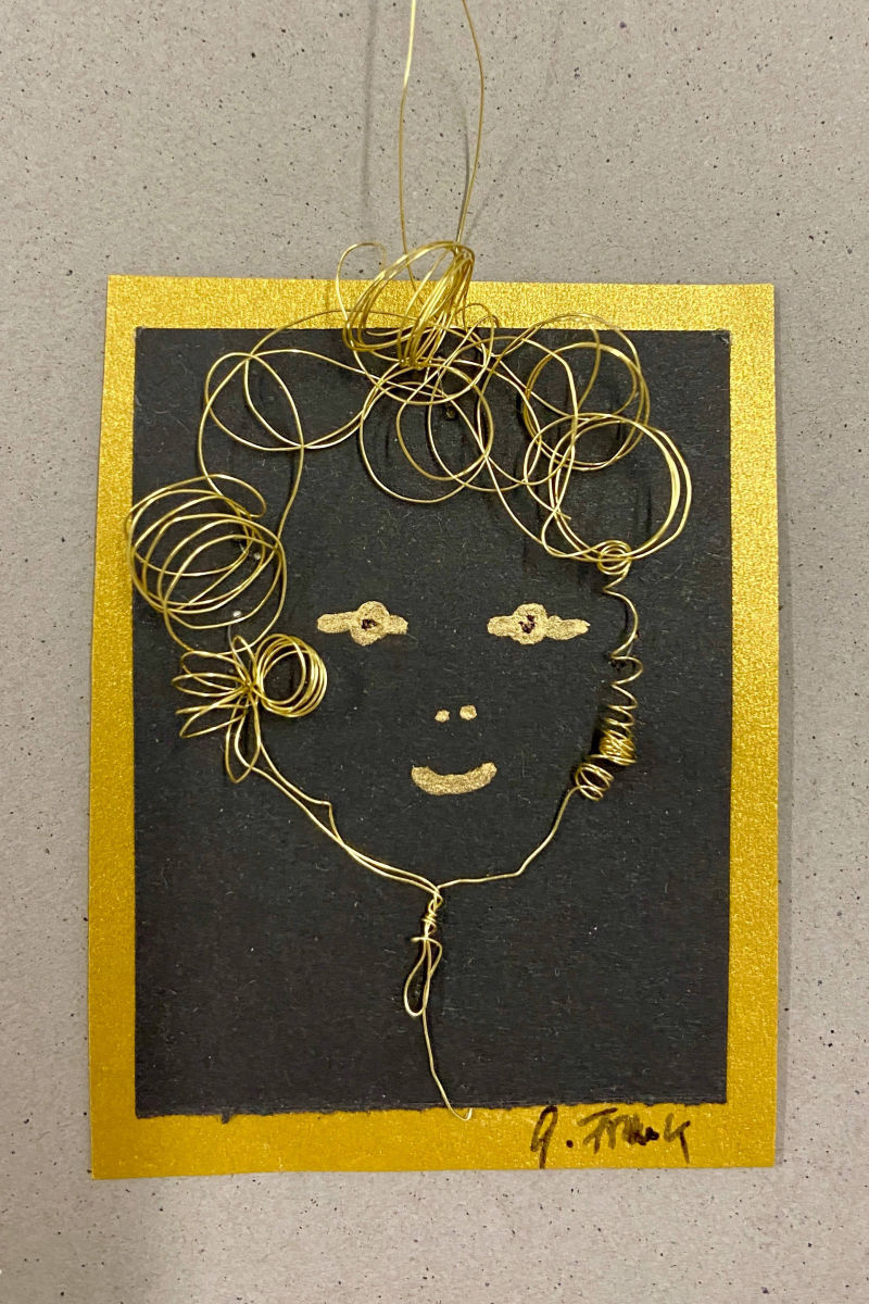 Mädchengesicht von Gisela Frank (Collage)