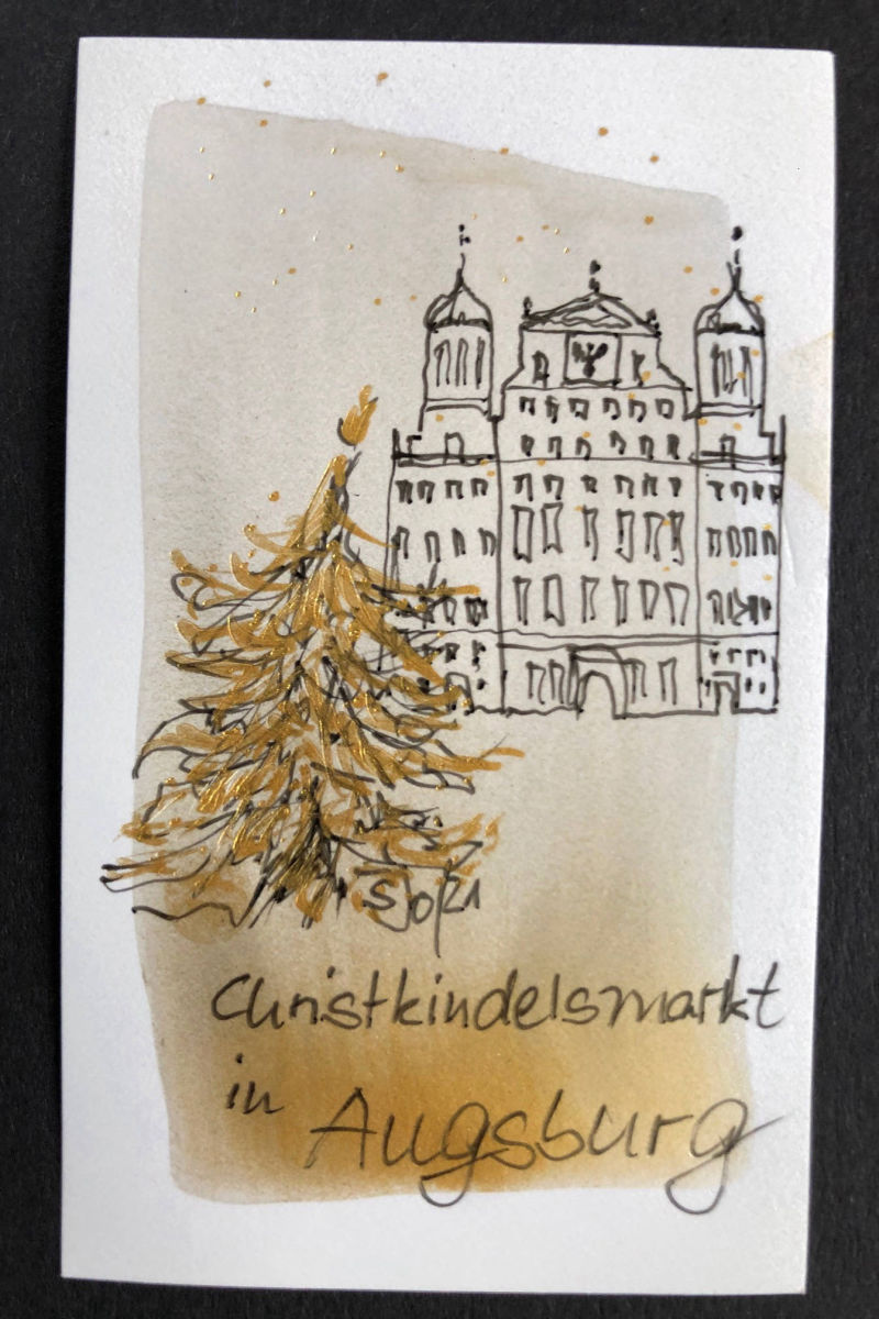 Weihnachtliches Rathaus von Joh. Schreiner