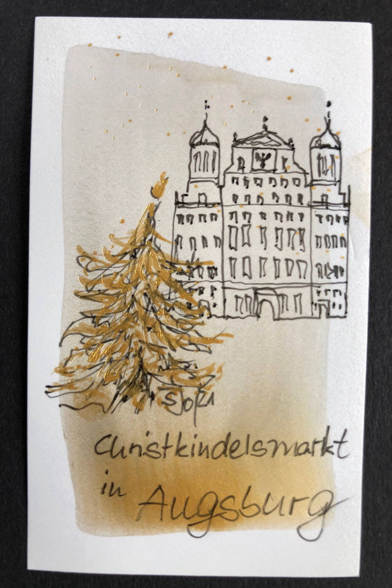 Weihnachtliches Rathaus von Joh. Schreiner