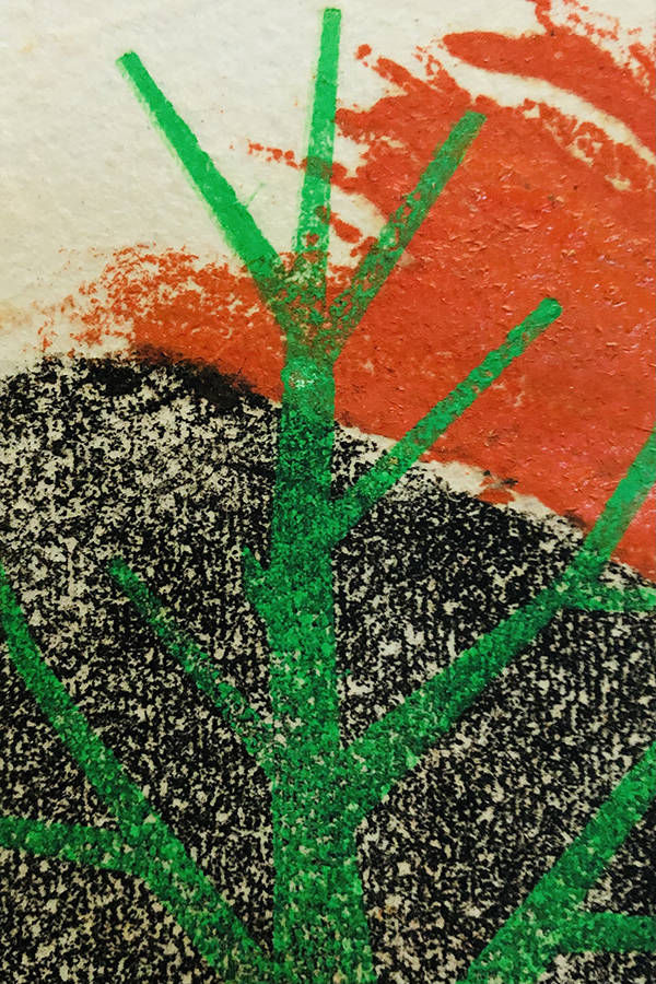 Holzschnitt von Anneliese Hirschvogl