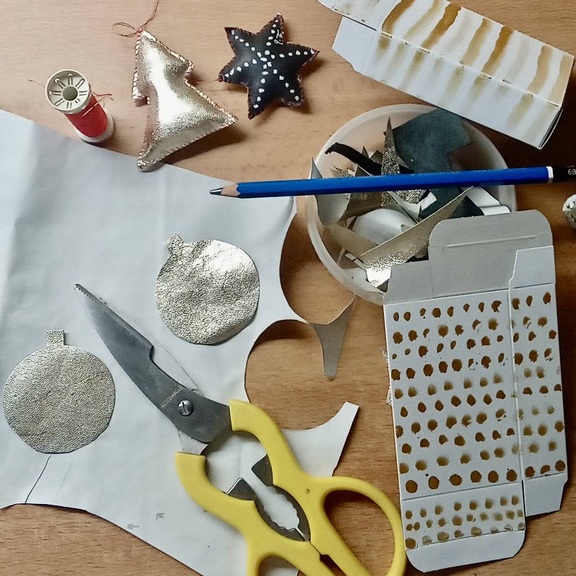 Gisela Frank näht für die Weihnachtsedition