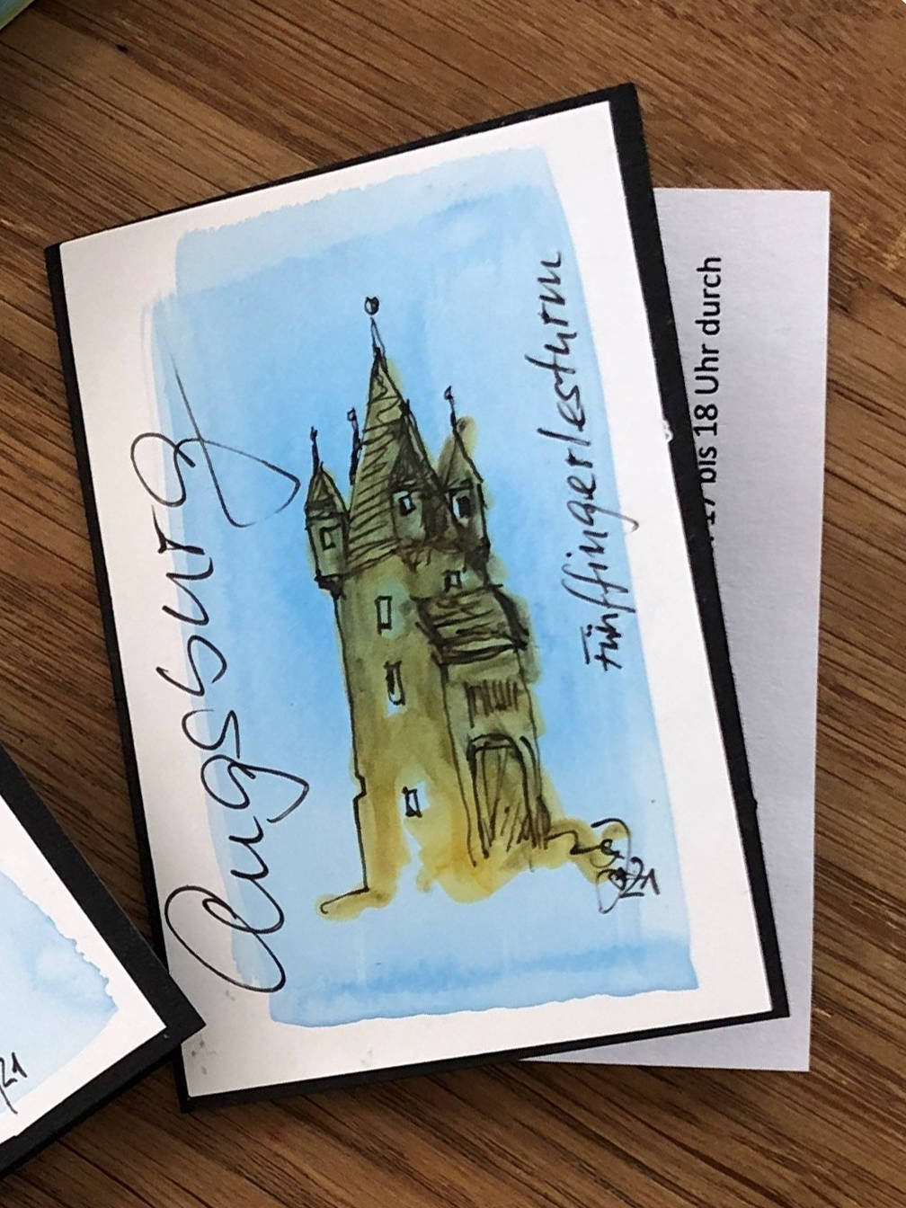 colorierte Zeichnung von Johanna Schreiner